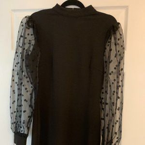 ASOS dot mesh dress